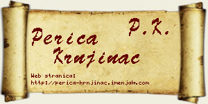 Perica Krnjinac vizit kartica